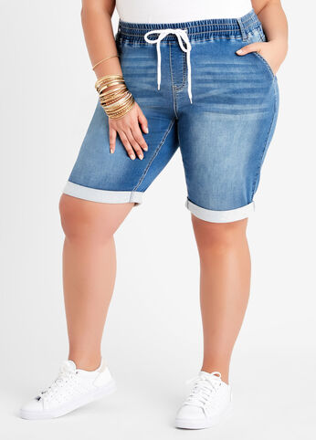 Ashley Stewart Denim Shorts