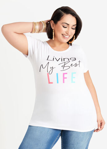 Ashley Stewart Graphic Tee