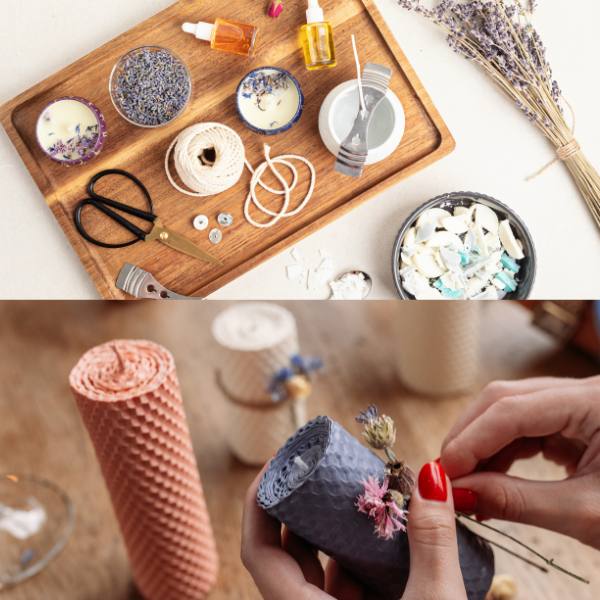 Hanukkah Gift Tips DIY candle