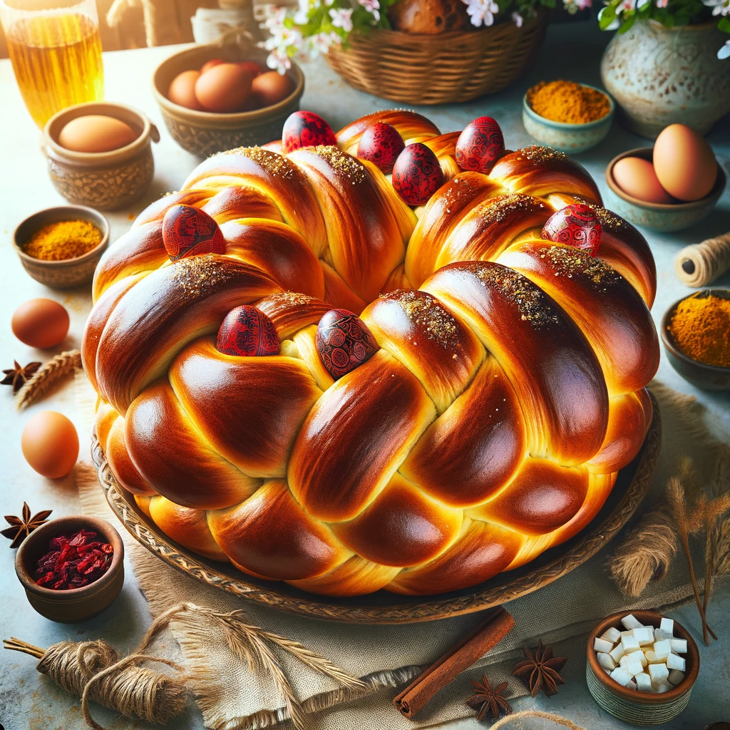 Tsoureki Greek Easter Bread
