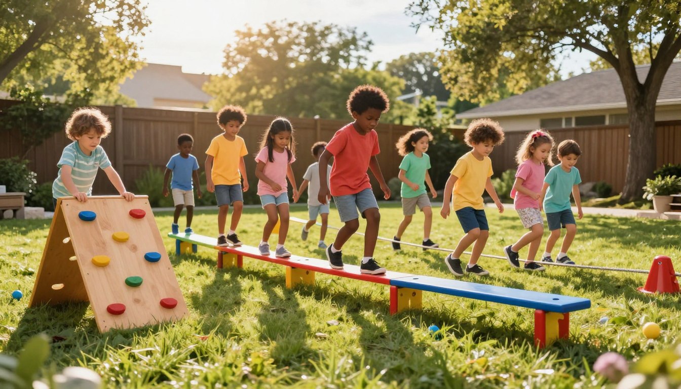 obstacle courses and backyard adventures