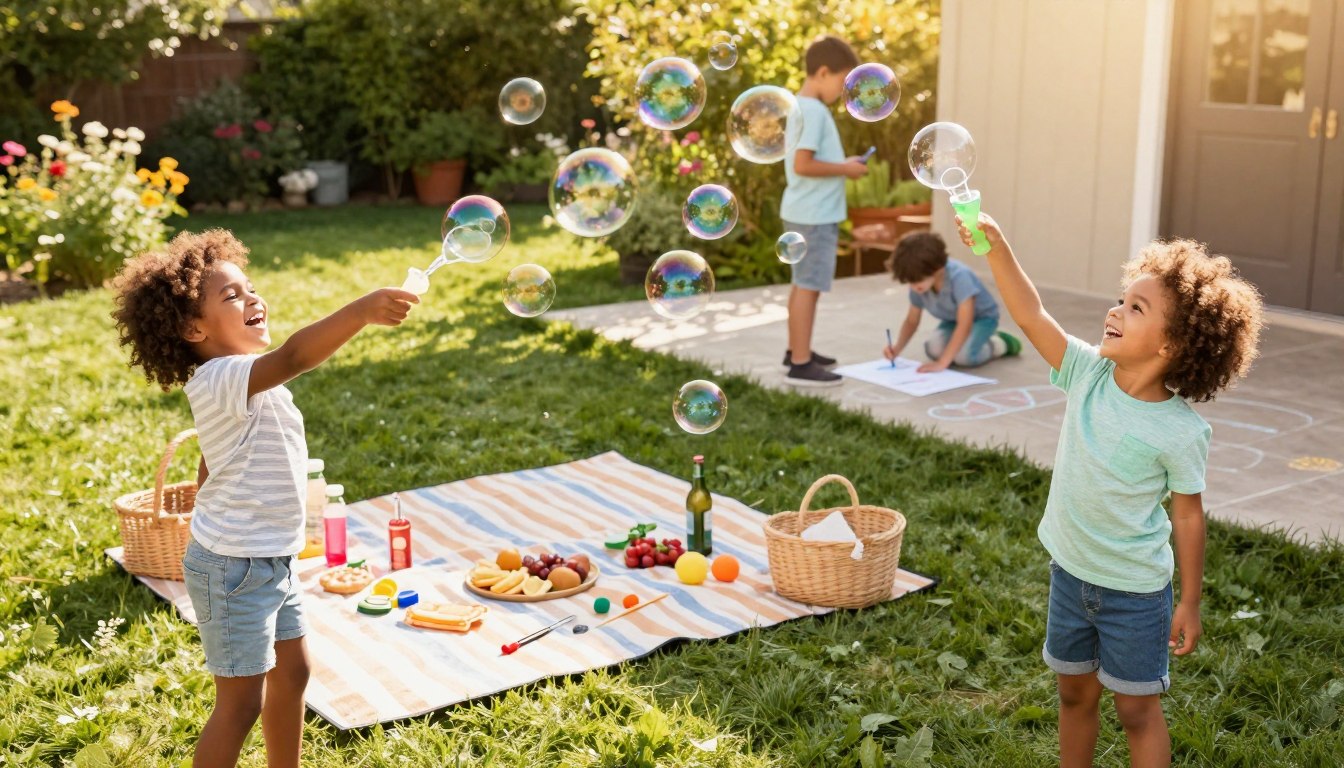 Low prep high fun backyard and at home activities
