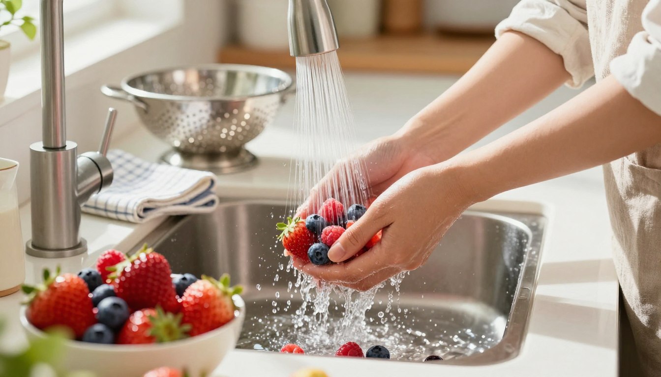 washing fruts