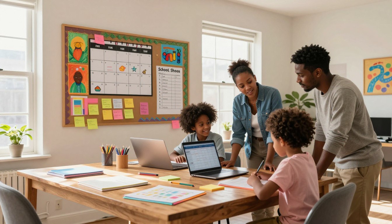 Back to school organization at home