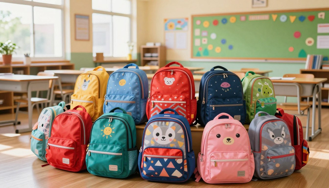 Study supplies backpacks and organization