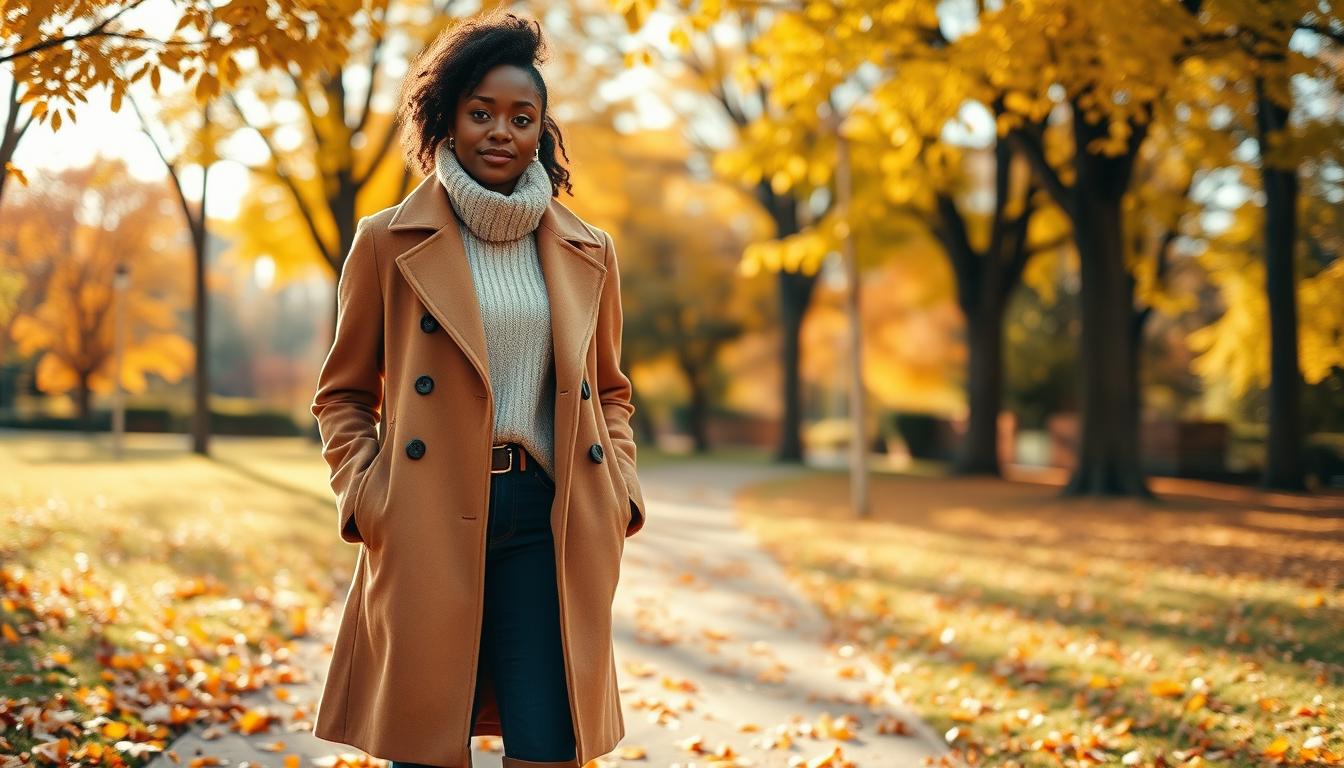 Choose fall outerwear that keeps you warm and polished